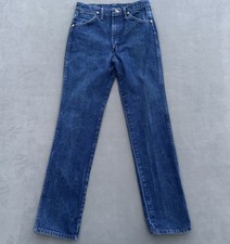 True Vintage 1970s Wrangler Jeans Mens 31x34 Blue 936DEN Cowboy Cut MADE IN USA