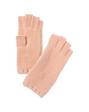 Portolano Stitched Cashmere Fingerless Gloves Women's 8