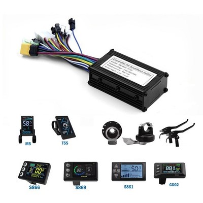 24V/36V/48V 250W 15A Three Model Sine wave Controller with Display Brake PAS