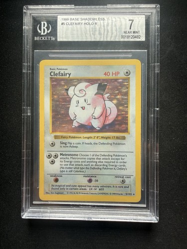Clefairy (Shadowless) graded BGS 7 for sale on eBay