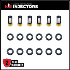 4.0 I6 Siemens Jeep Fuel Injector Service Rebuild Kit Orings Filters 53007809