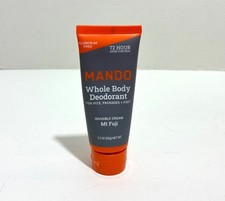 Mando 72Hr Whole Body Deodorant Invisible Cream Mt. Fuji 2.2 Oz Aluminum Free