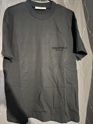 Fear of Gods Essential T-Shirt Unisex Black Size M Brand New