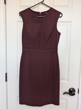 THE LIMITED Collection Sheath Dress Work Professional Burgundy Wine Maroon Sz 2