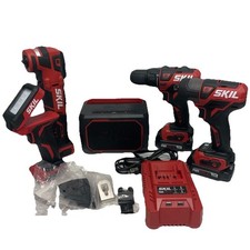 Skil Power Tool Set – Drill, Impact, Multitool, Charger, Batteries (2), Light
