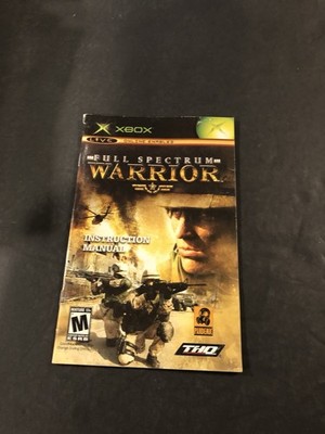 full spectrum warrior xbox manual Only