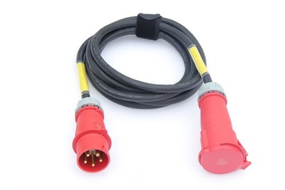 32A CEE Power Cable 5 Pin Plug in/out 5X16mm Cable Length 10meter for Stage