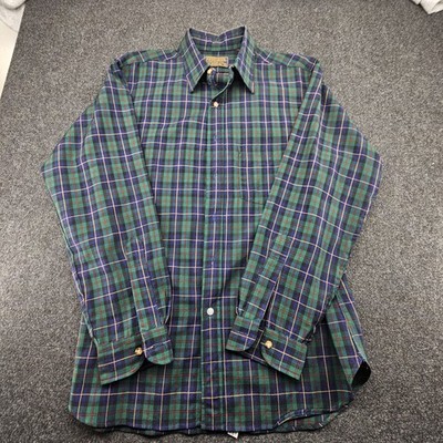 VTG Pendleton Shirt Mens Large Plaid Sir Pendleton Virgin Wool Western USA Made