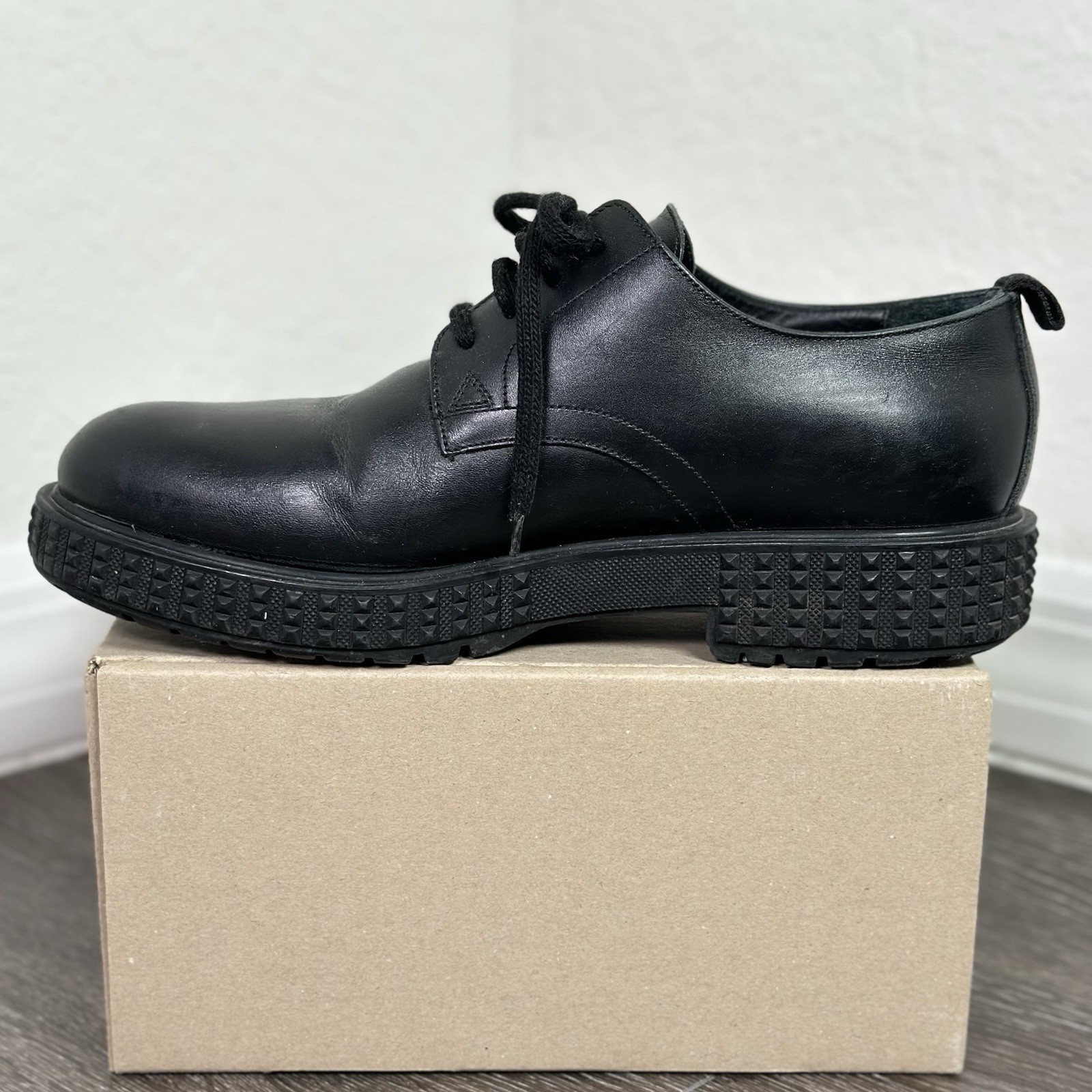 SAOLA Taglia 42 US9 Valentino Garavani Uomo Rockstud Platform Punky ch Chunky Derby