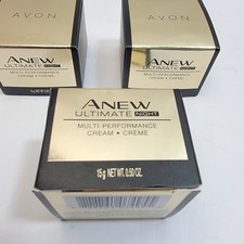 3 new AVON Anew Ultimate Multi Performance Night Cream Lot of 3 travel trial sz