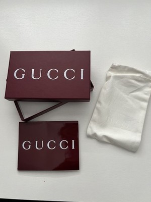 GUCCI - ROSSO ANCORA GIFT BOX w/Pouch + Envelope (6.5'' x 4'' x 1'') NEW/AUTHENTIC