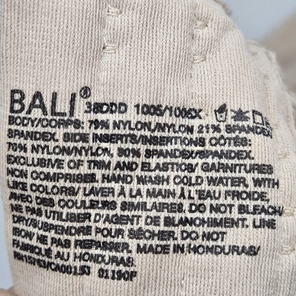 Bali Women Bra 38DDD Beige Minimizer Underwired Strap Adjustable Convertible - Image 3 of 4