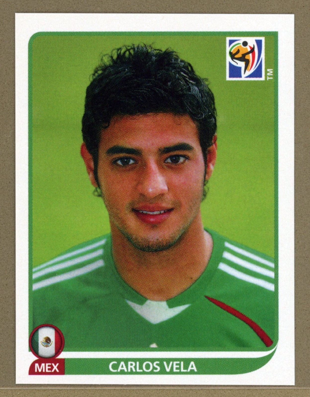 2010 Panini World Cup Soccer South Africa Sticker Carlos Vela No. 65