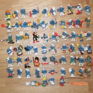 •••traxx38••• : Uralte Schlumpfsammlung 64 Figuren •••Schleich Bully Peyo•••