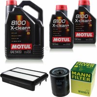 Inspektionspaket 7L Motul 8100 X-Clean+ 5W-30 FüR Mitsubishi Outlander III 2.2