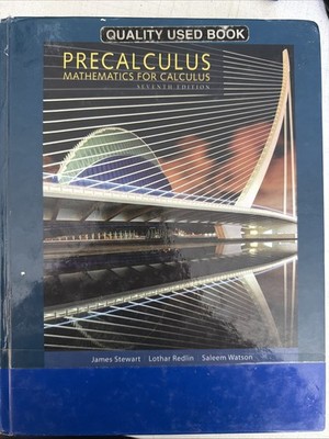 Precalculus Mathematics for Calculus 7th Ed College Textbook HC