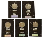 Lot of 5 Charles III Brilliant Uncirculated Star Wars 50p Coins #33
