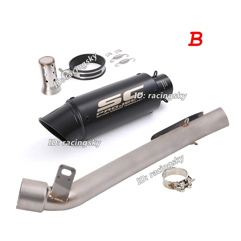 Tubo de escape de enlace medio antideslizante para Suzuki GSXR1000 2009 2010 2011 + silenciador negro Foto 4 de 4