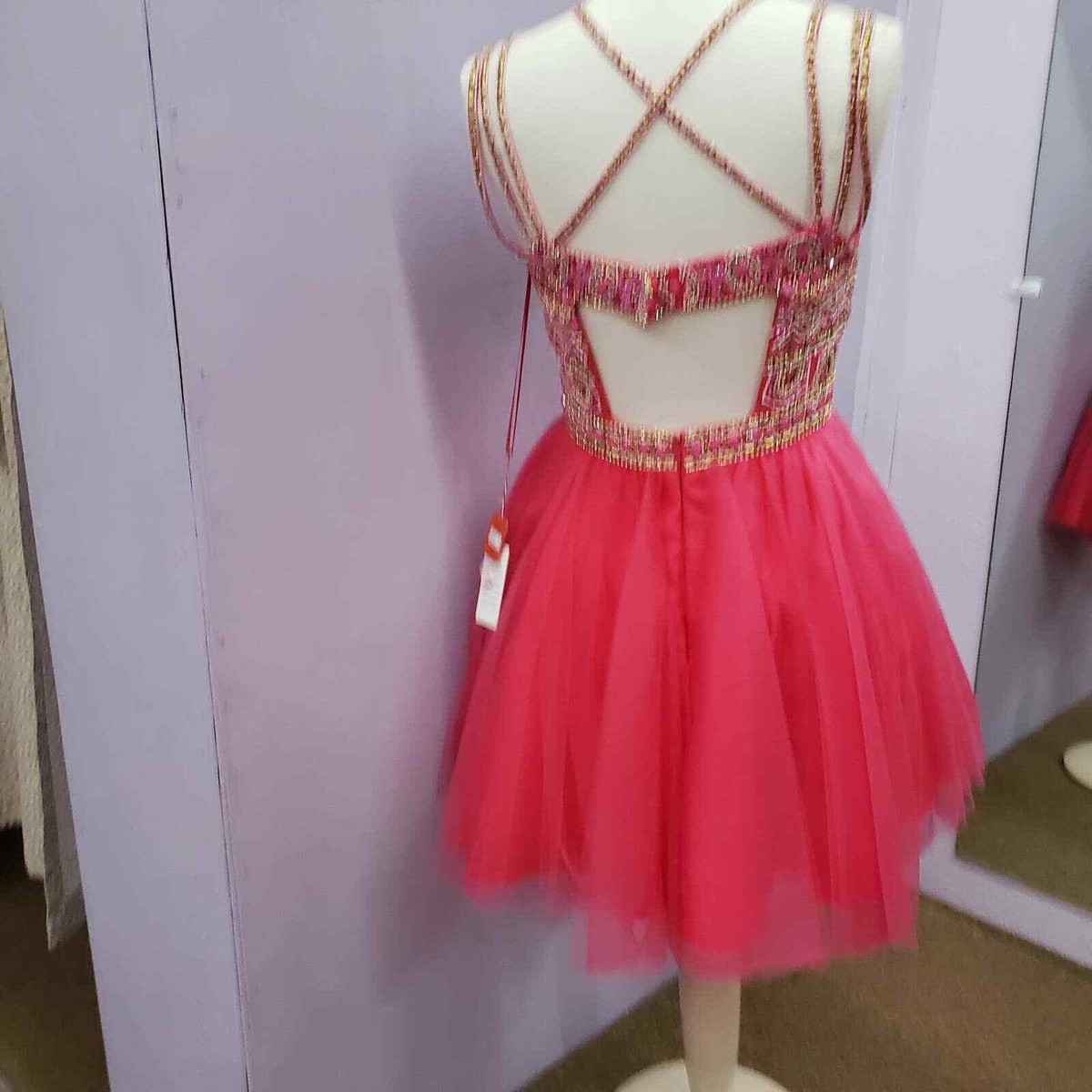 Mori Lee Hot Pink Tulle Dress | eBay Mori Lee Hot Pink Tulle Dress | eBay