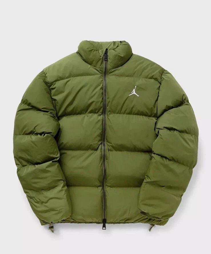 Nike Jordan Essentials Poly Puffer Jacket Sky J oliva chiaro FB7331 340 taglia S