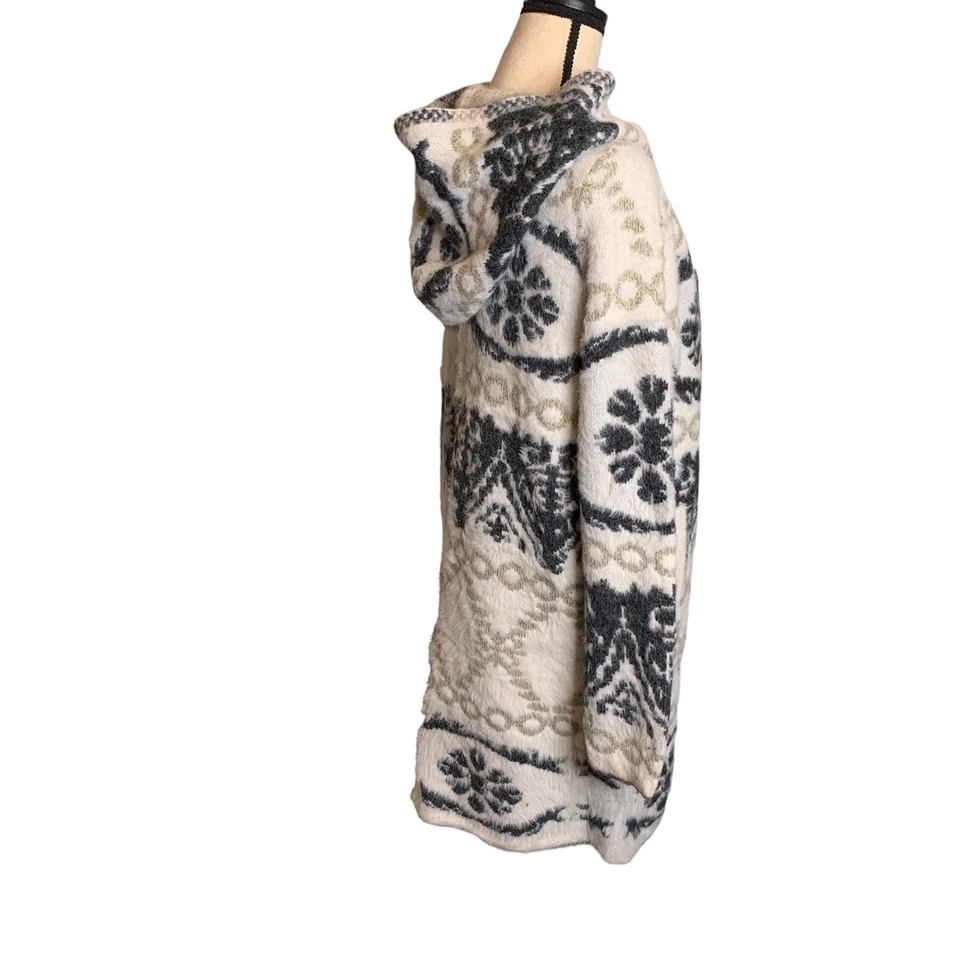 Monoreno Longline Sudadera con Capucha Mujer Cárdigan Grande Suéter Bolsillos Foto 3 de 4