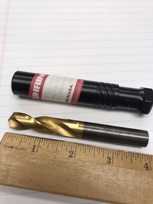 1 pc.  15/32 HS SP/PT SCREW MACHINE DRILL W/TIN COATING. GUHRING USA. (loc J1)