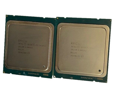 Lot of 2 Intel Xeon E5-2630 v2 2.6GHz 15MB 7.2GT/s SR1AM 6-Core Processor