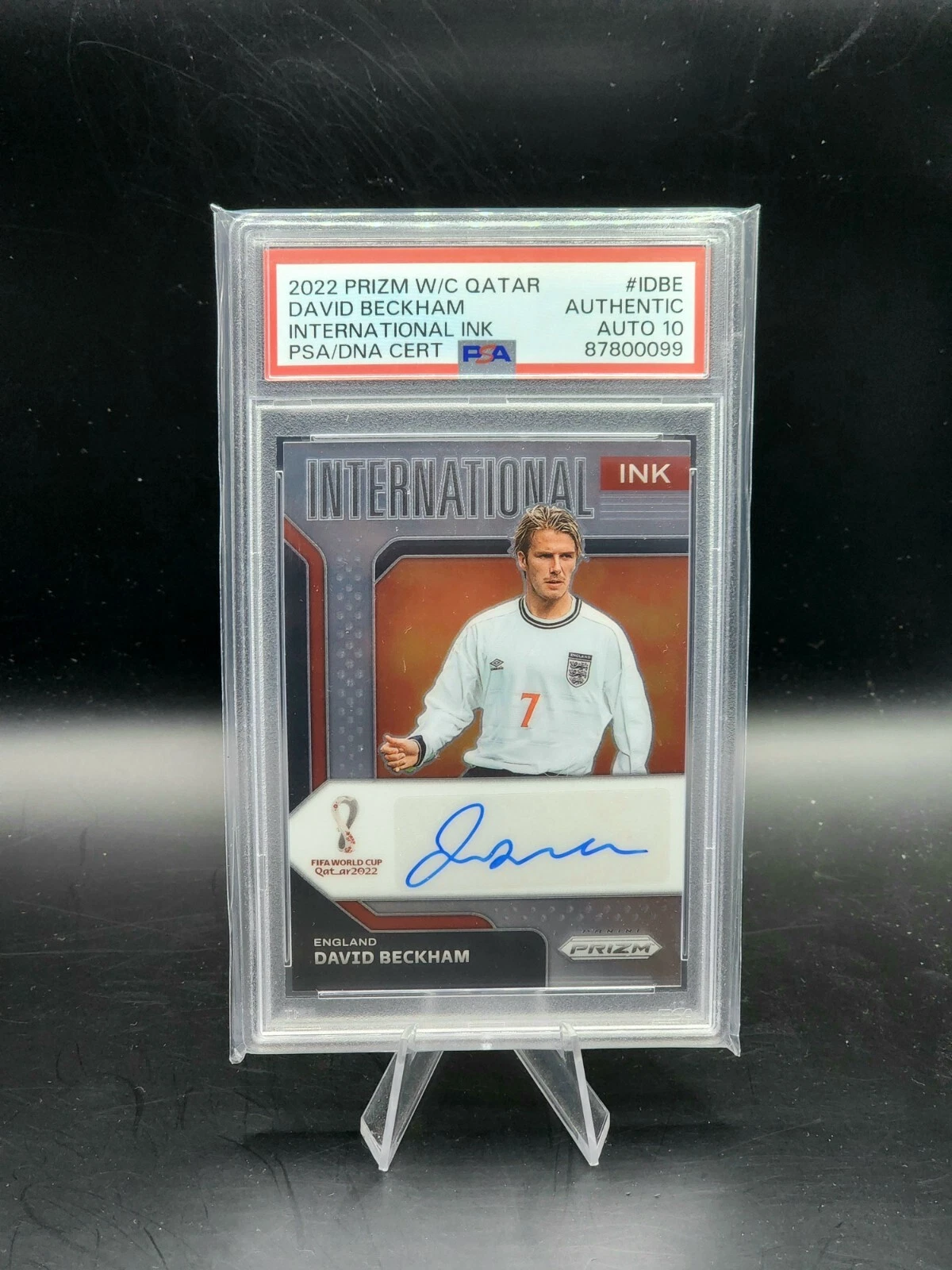 David Beckham trading card