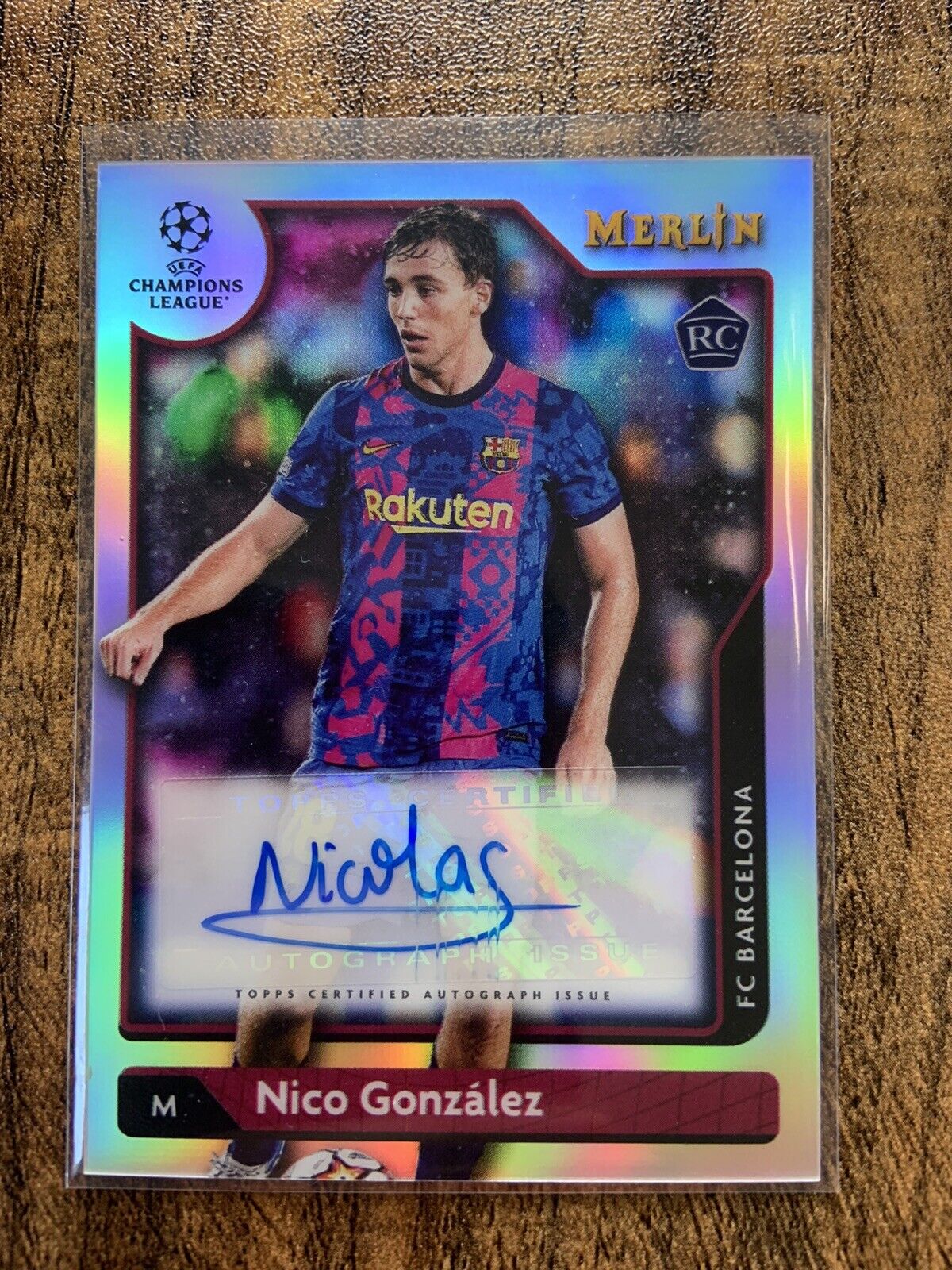 NICO GONZALEZ 2021-22 Topps Merlin Chrome REFRACTOR Rookie AUTO SP RC