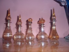 37 bottigliette portaprofumo egiziane in vetro soffiato ( ideali per bomboniere)