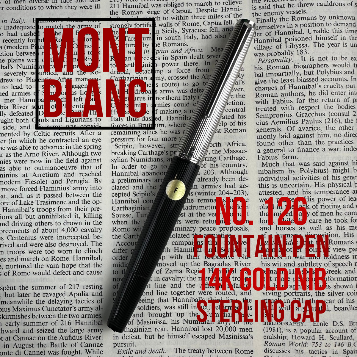 1970s MONTBLANC No. 126 - 925 Sterling Silver Ribbed Cap - MINT | eBay