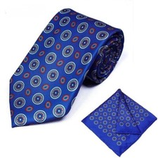 Slim Necktie and Matching Pocket Square