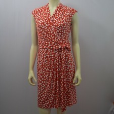 ELIZA J DOT PRINT jersey faux wrap DRESS  NEW WITH TAG  SIZE 6