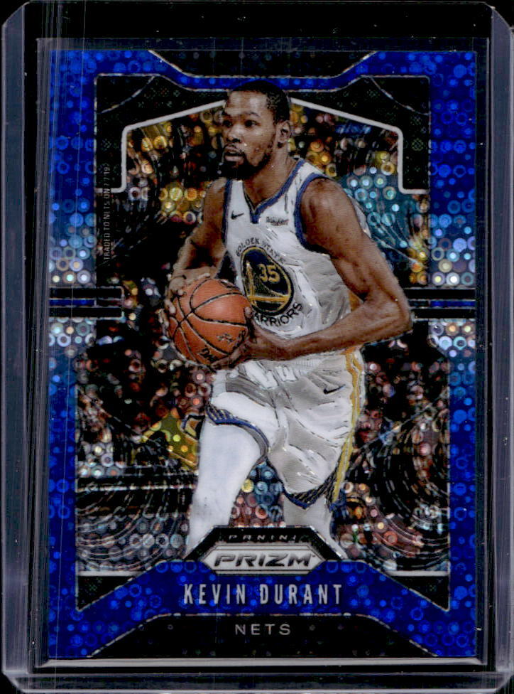 2019-20 Prizm Kevin Durant Fast Break Blue Prizm #061/175 Nets