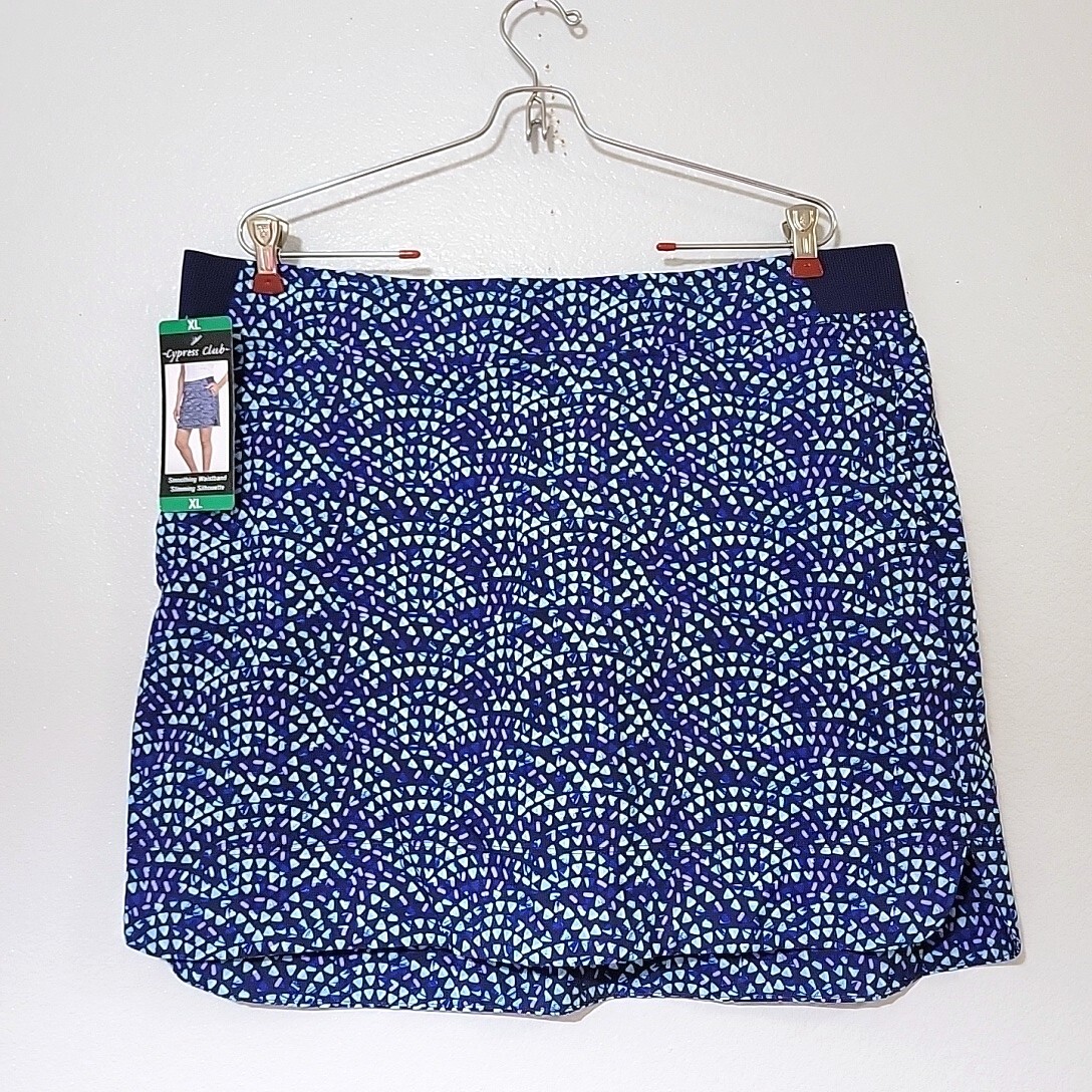 Cypress Club Women's Skort Built-in Shorts Tummy Smoothing Skirt Size XL