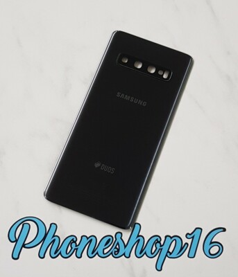 Original Samsung Galaxy S10 SM-G973F/DS DUOS Akkudeckel Backcover Schwarz A