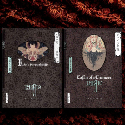 Takato Yamamoto Signed Art Book Set -Rib of a Hermaphroditus/Coffin of a Chimera
