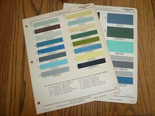 1951 1952 Kaiser-frazer Ditzler Color Chip Paint Samples - Vintage