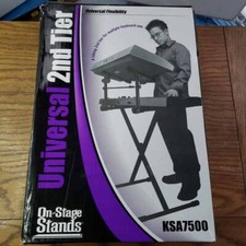 Keyboard Stand ,Stage KSA7500 Universal Second Tier Adjustable Stand X Style New