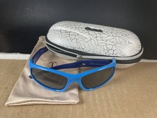 ATTCL Sunglasses Kid Youth Boys 5025 53 17-120 Blue Tactical EUC Hunting