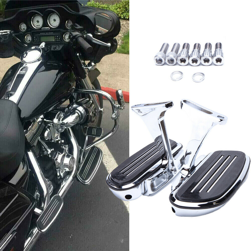 For Harley Chrome Passenger Floorboards Footboard Ultra Limited Low