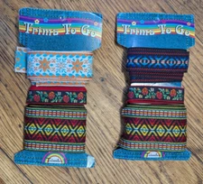 TRIMTEX VTG Embroidered Trim Lot Of 7 Lengths Cut Trims Floral and Geomemetric