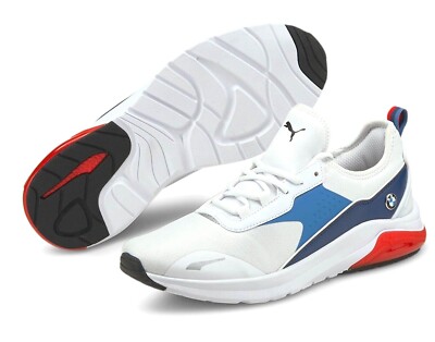 PUMA BMW MMS ELECTRON E PRO WHITE RED BLUE M SPORT ATHLETIC - Main Image