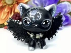 Short Hair Cat, Galaxy Kitty, Hand Painted, Mini Pet Shop with free accessories