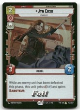 Jyn Erso - Stardust #143 FOIL Star Wars Unlimited TOR NM X1