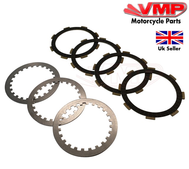 Yamaha YBR 125 Clutch Plates Friction Plain Steel Plate Set Kit for