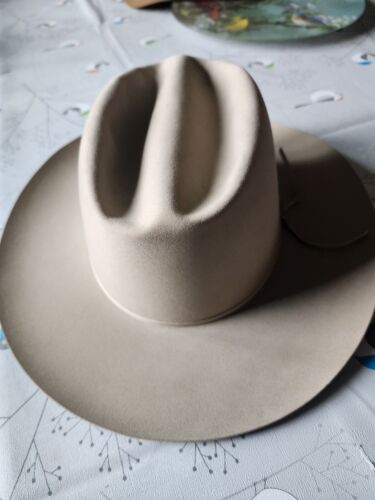 STETSON X SIZE 6 7/8.. SILVER BEĹLY. - Picture 1 of 9