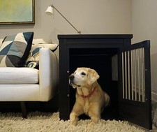 Dog Kennel Pet Crate Indoor Puppy Cage Decorative End Table Indoor Large Size