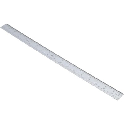 SPI 14-458-4 Rigid Steel Rule: English/Metric Graduation, 1-1/8'' Wide x 18 in...