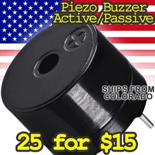 Piezo Buzzer Active & Passive - for TTL, DIY, Arduino and Raspberry Pi
